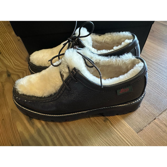 Anthropologie G.H. Bass Wallace shearling lace up Loafers size 8.5 - Picture 6 of 12